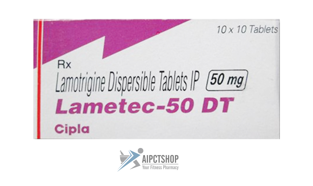 Buy Lametec DT (Lamotrigine) 50 mg 100 tablets online