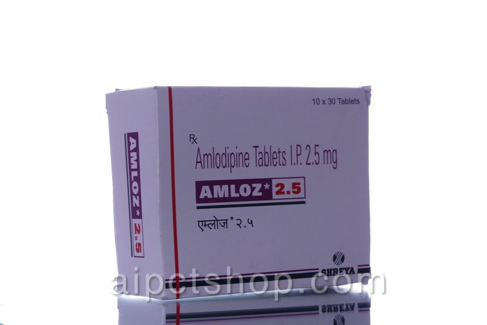 Buy Amloz (Amlodipine) 2.5 mg 300 tablet online - aipctshop.com