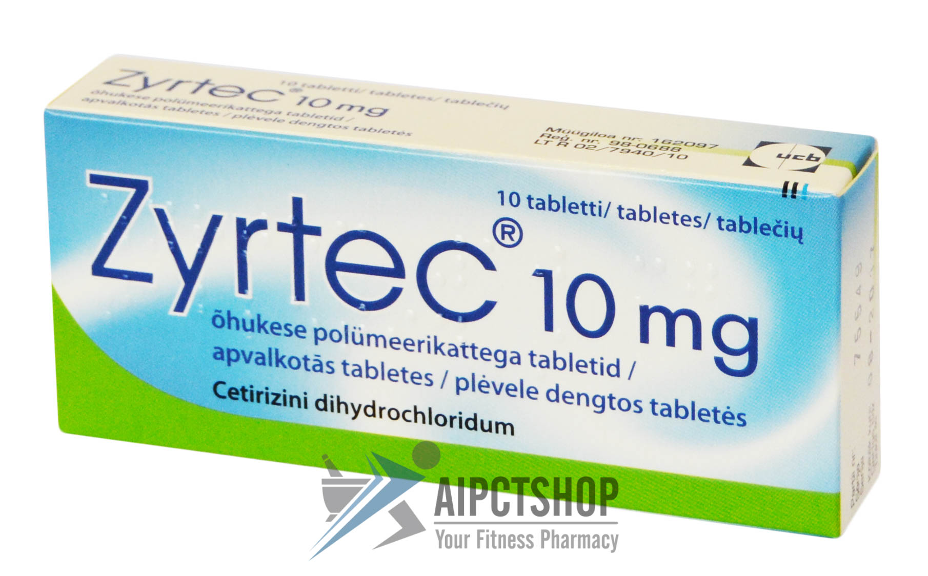 Buy Zyrtec (Cetirizine) 10 mg 250 tablets online 