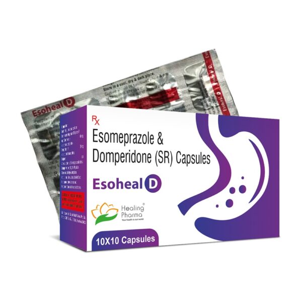 Esomeprazole 40mg+ Domeperidone 30mg SR Caps (Esoheal D) - 10 Capsules