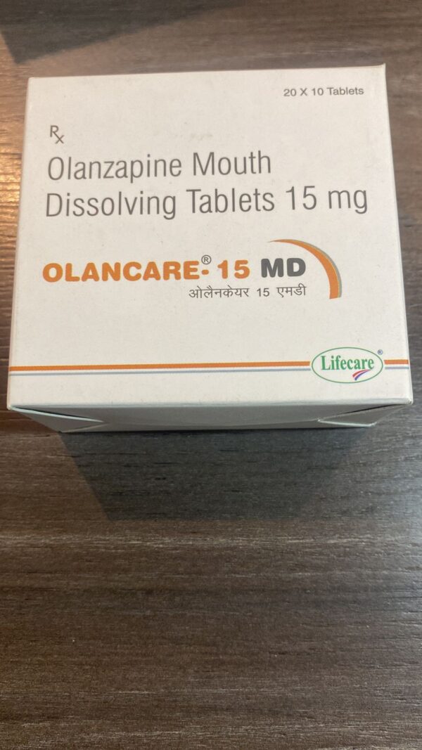 Olanzapine (Olanacare 15 mg MD) - 15 mg - 200 Tablets