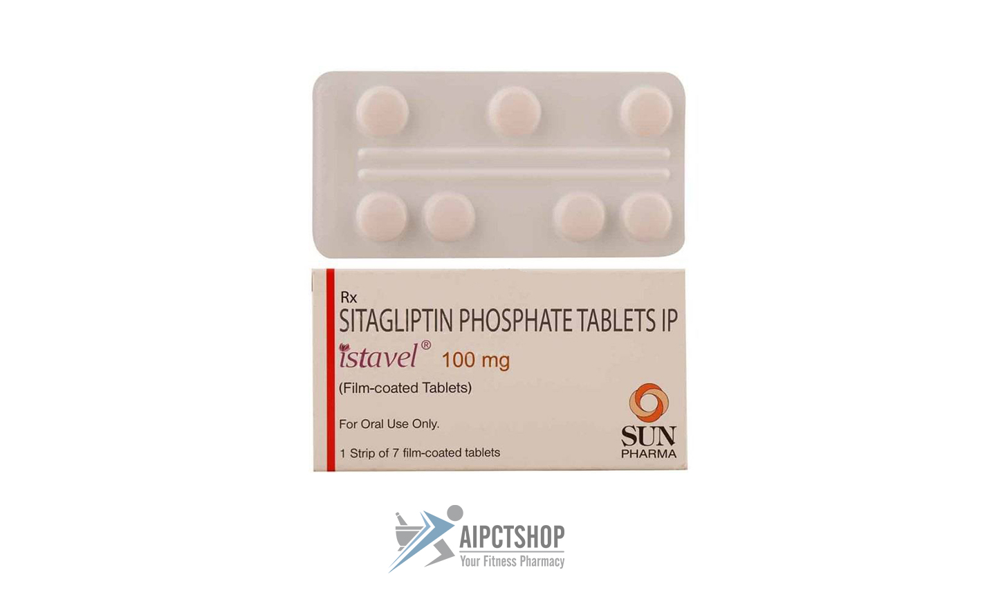 Buy Istavel (Sitagliptin) 100 mg 7 tablets online - aipctshop.com