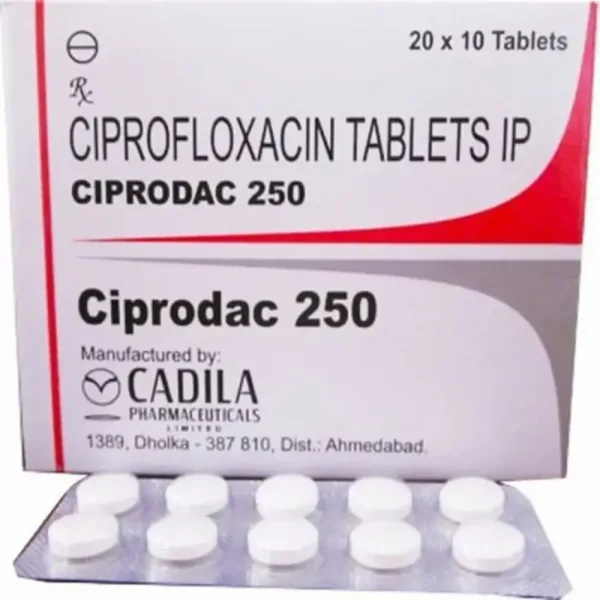 Ciprodac 250 mg - 10 tablets