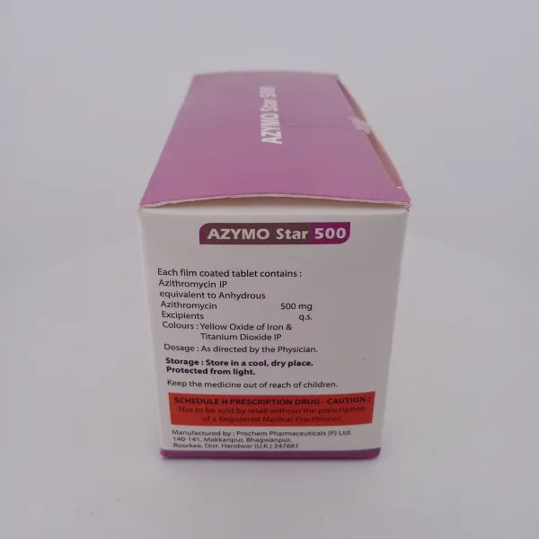 AZYMO STAR 500 MG - 3 TABLETS - Image 4