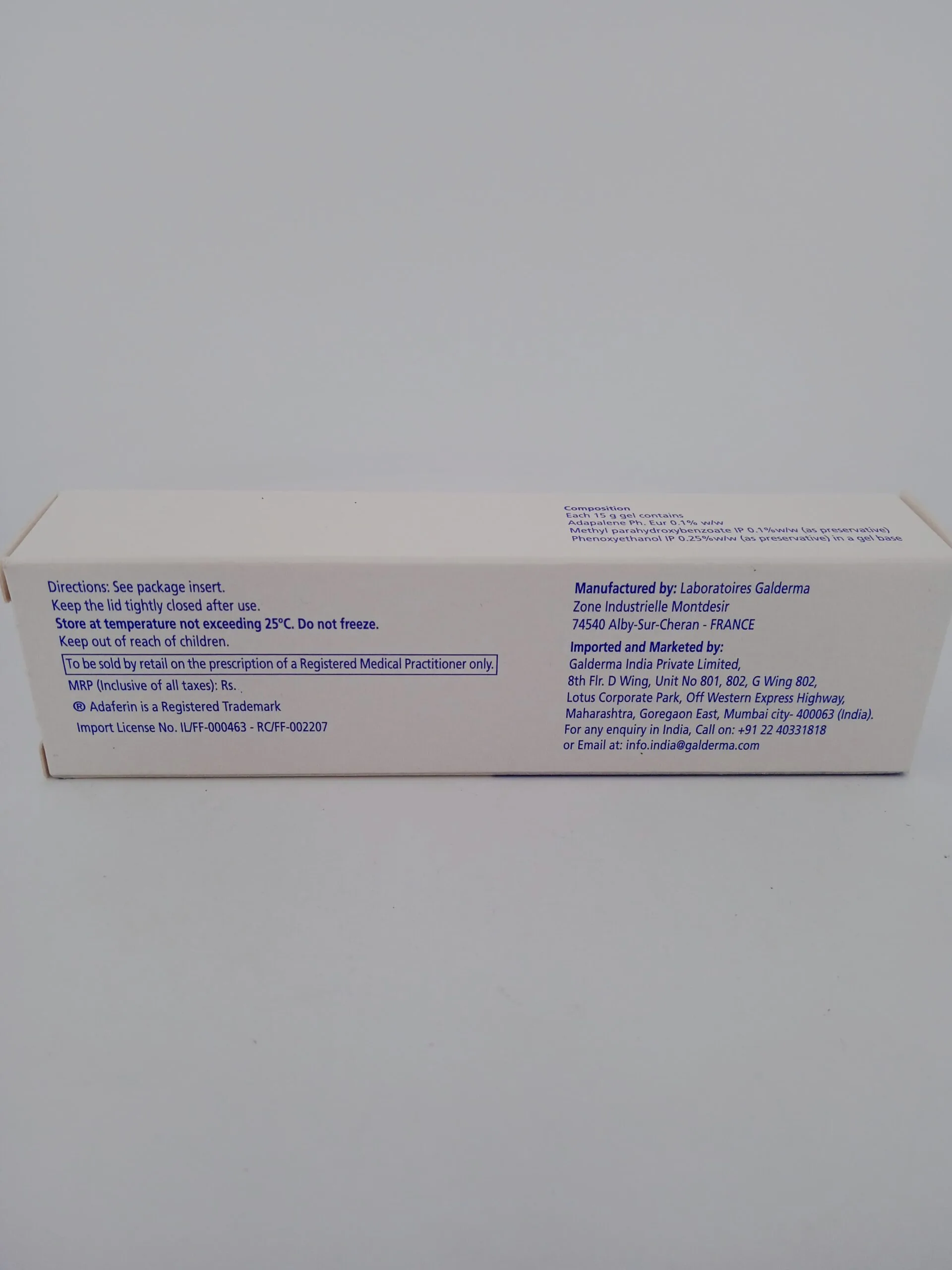 ADAFERIN GEL – 1 TUBE OF 15GM - Image 4