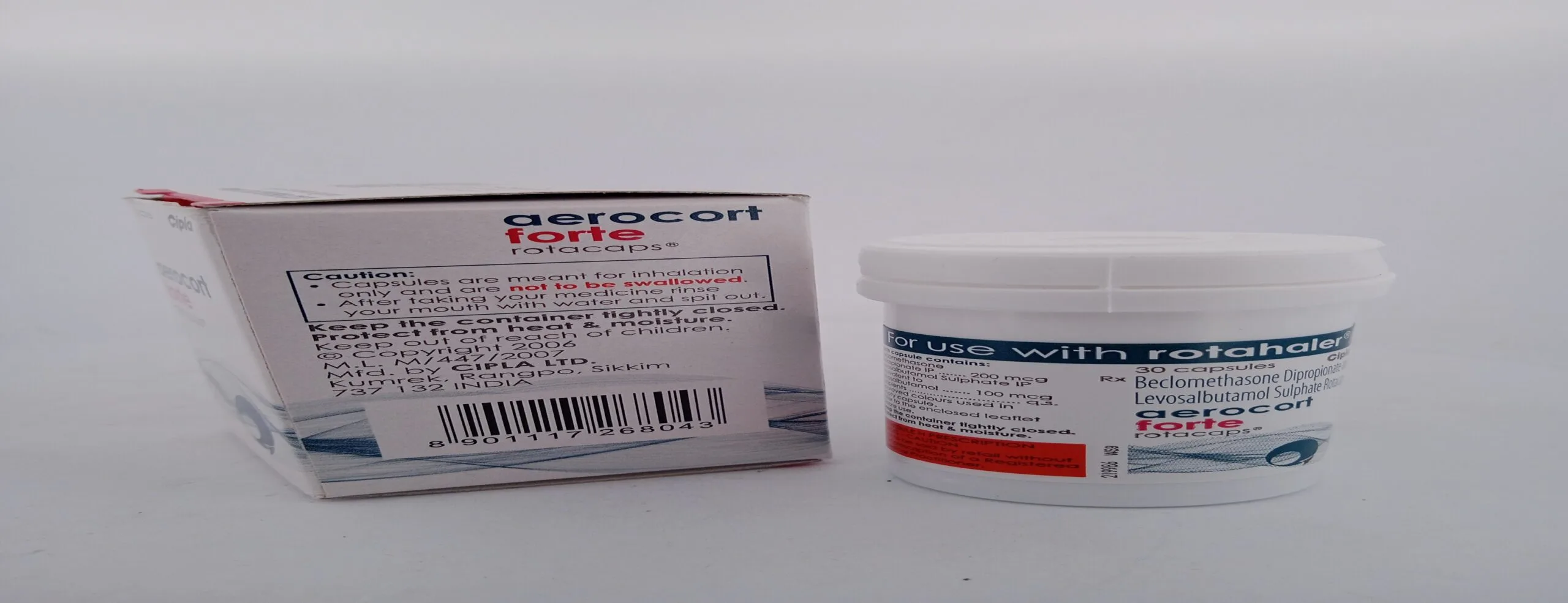 AEROCORT FORTE ROTACAPS - 1 BOTTLE OF 30 CAPSULE - Image 4