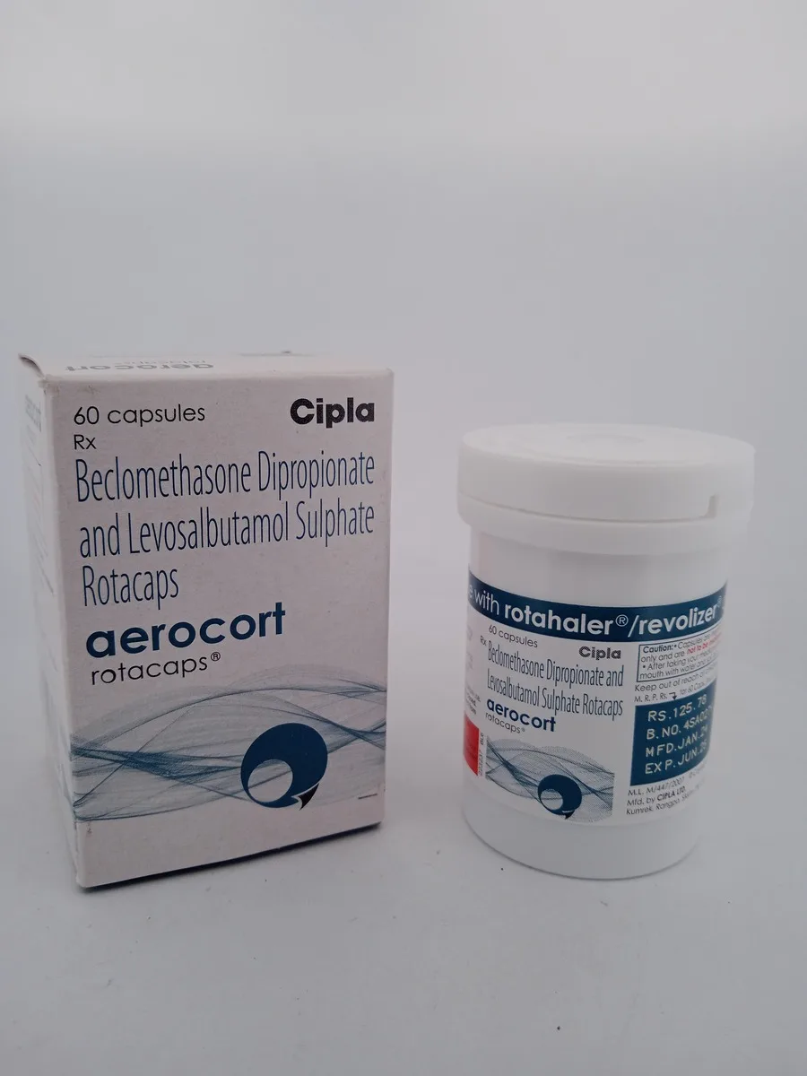 AEROCORT ROTACAPS - 1 BOTTLE OF 60 CAPSULE - Image 2