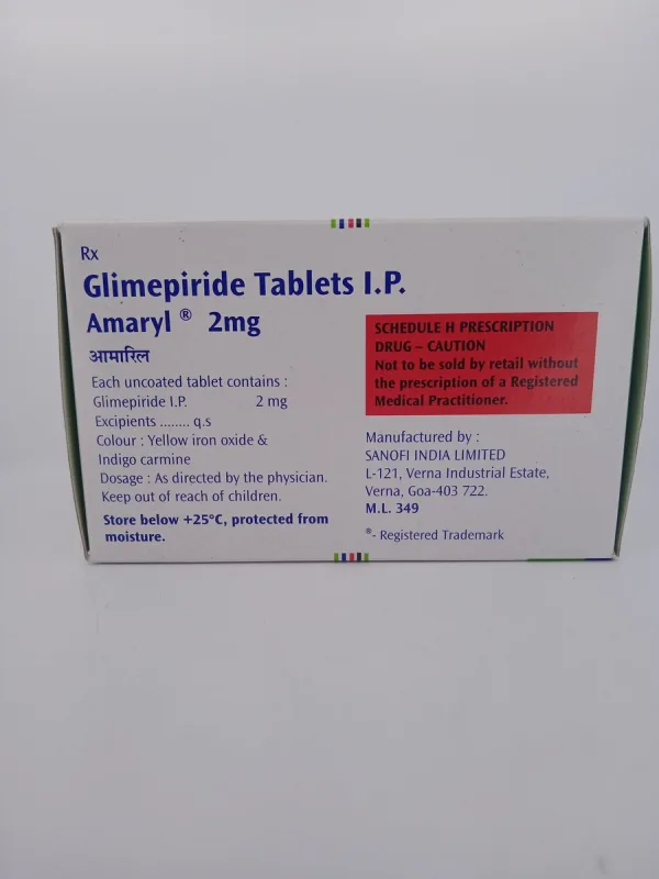 AMARYL 2 MG - 30 TABLETS - Image 4