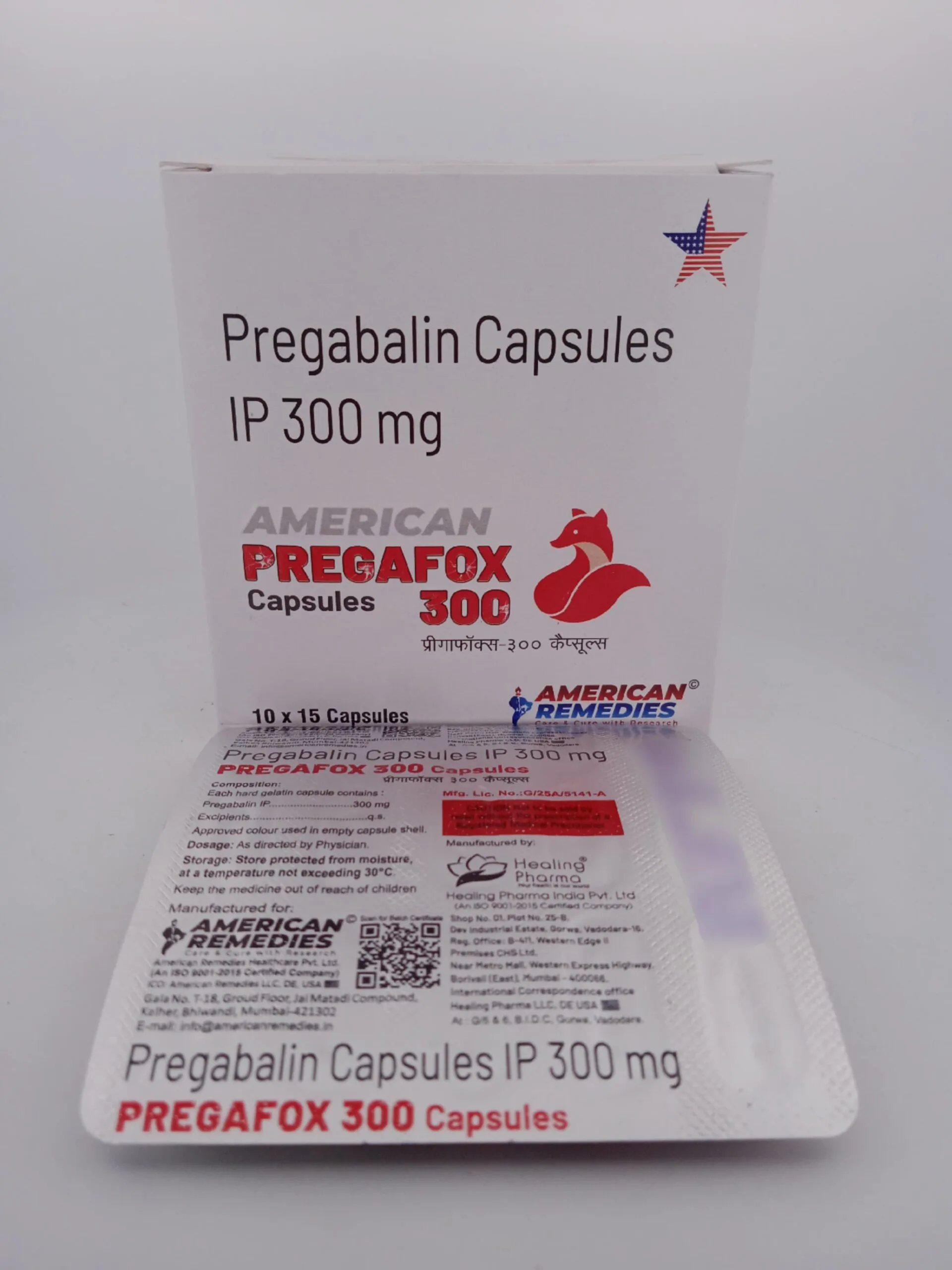 AMERICAN PREGAFOX 300 MG - 15 CAPSULES - Image 3