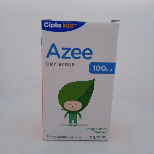 AZEE DRY SYRUP PEPPERMINT FLAVOUR 100 MG - 1 BOTTLE OF 11g/15ML