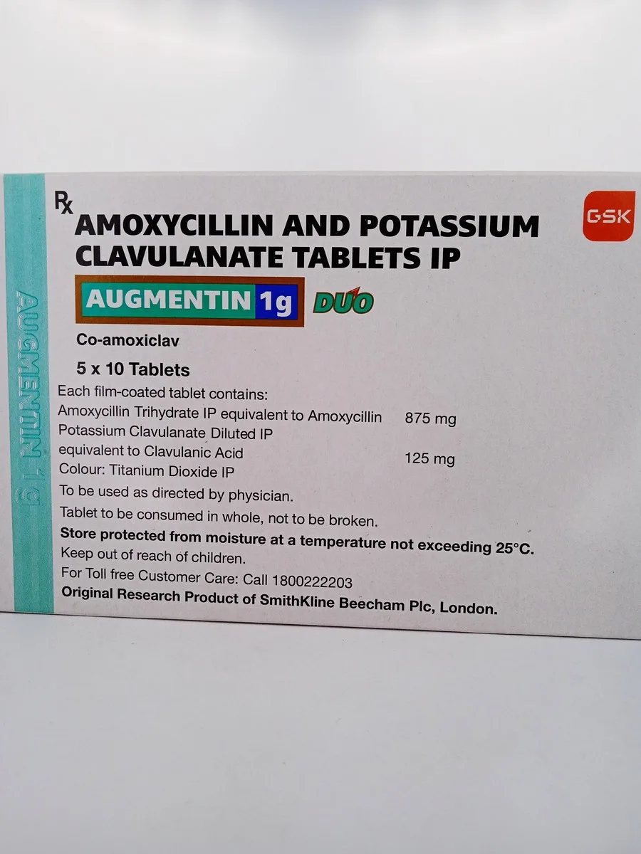 AUGMENTIN 1 G DUO - 10 TABLETS