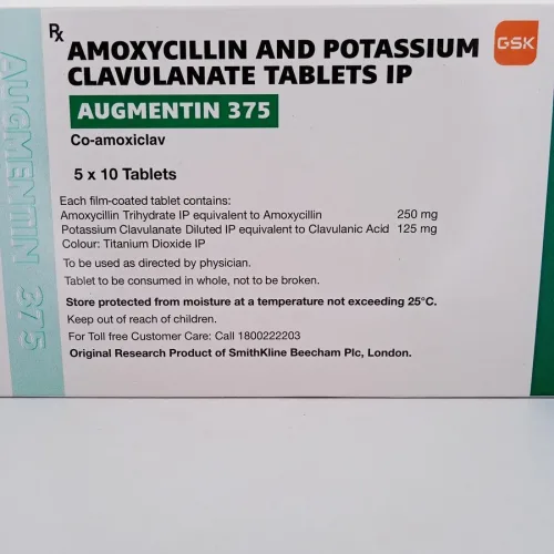 AUGMENTIN 375 MG - 10 TABLETS