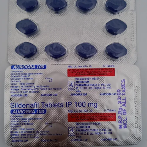 AUROGRA 100 MG - 10 TABLETS