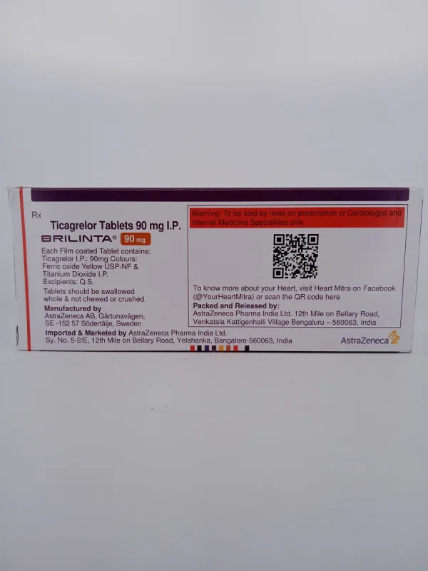 BRILINTA 90 MG - 14 TABLETS - Image 3