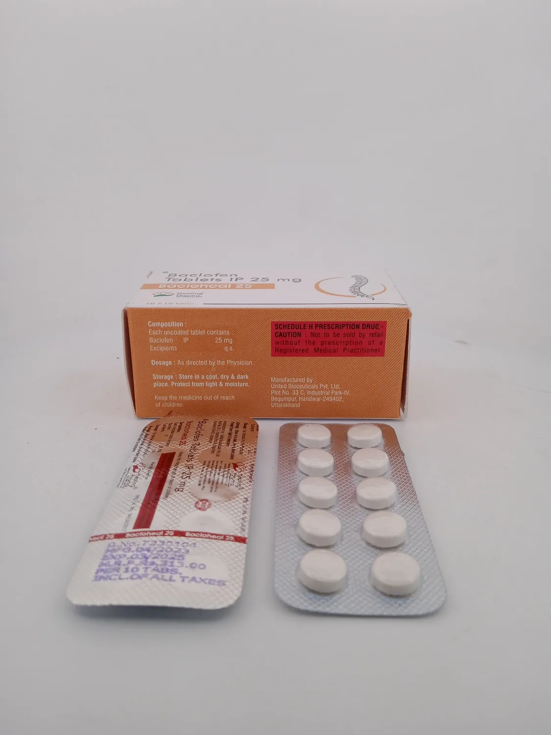 BACLOHEAL 25 MG - 10 TABLETS - Image 3