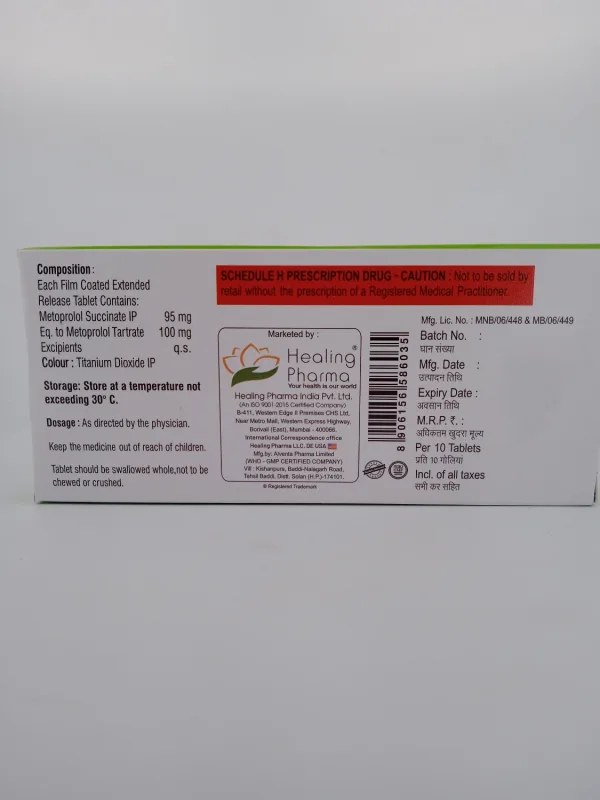BETABLOCK XL 100 MG - 10 TABLET - Image 4