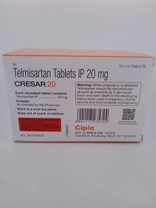 CRESAR 20 MG - 15 TABLETS - Image 4