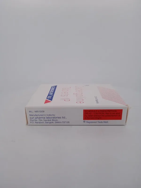 CABGOLIN 0.5 MG - 4 TABLETS - Image 4