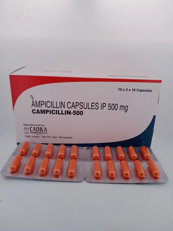 CAMPICILLIN 500 MG - 10 CAPSULES - Image 2