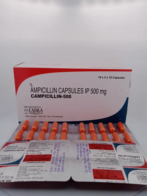CAMPICILLIN 500 MG - 10 CAPSULES - Image 3