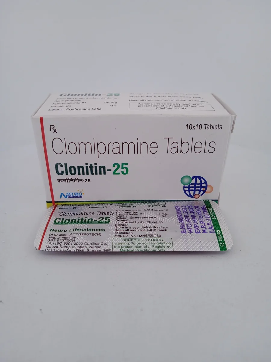 CLONITIN 25 MG - 10 TABLETS - Image 3
