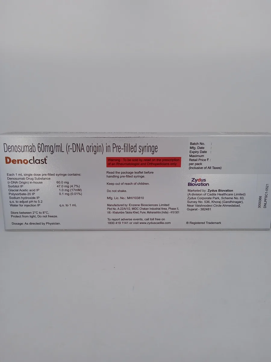 DENOCLAST 60 MG - 1 PRE-FILLED SYRINGE OF 1ML - Image 4