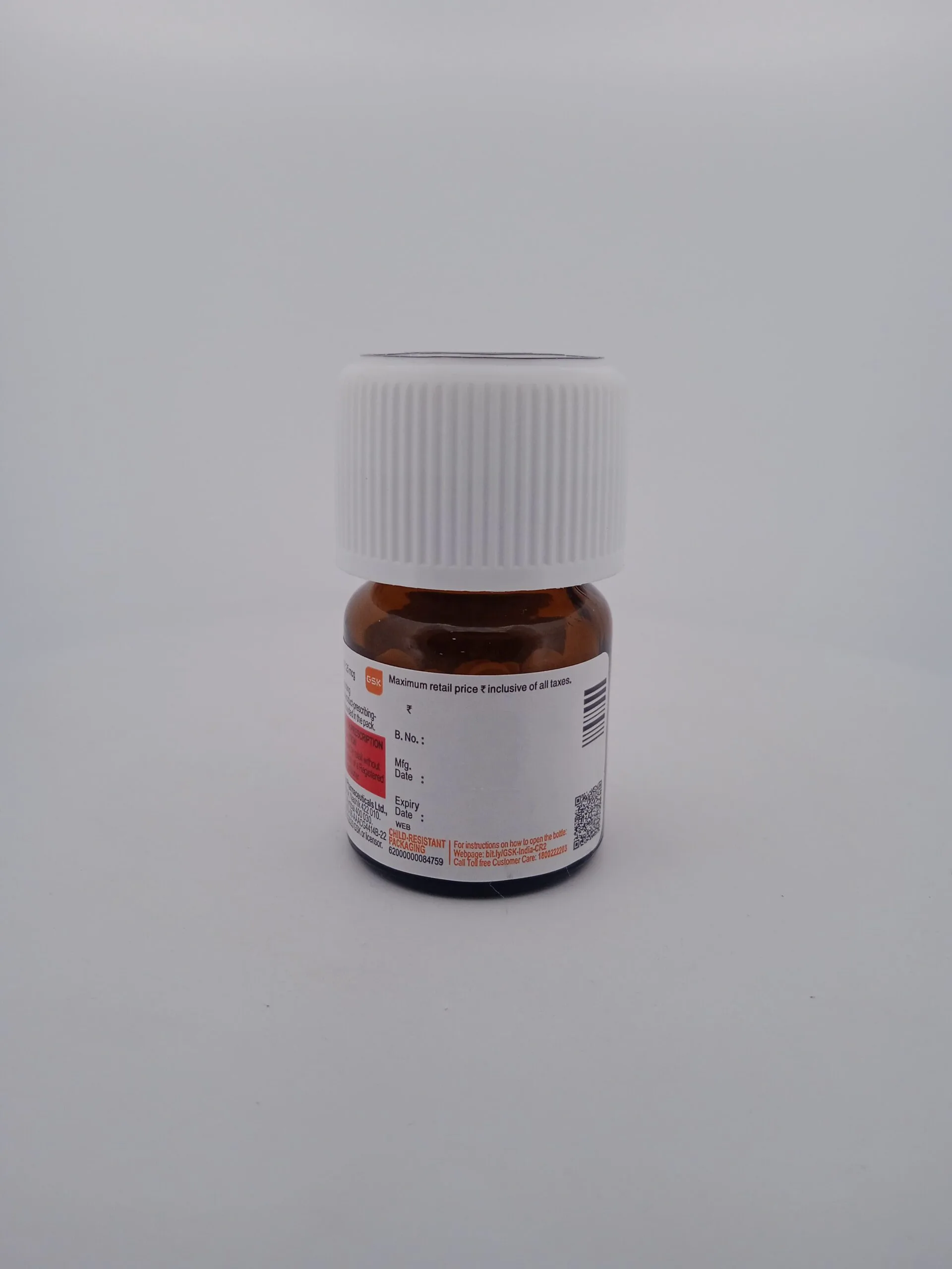 ELTROXIN 25 MCG - 1 BOTTLE OF 120 TABLETS - Image 3