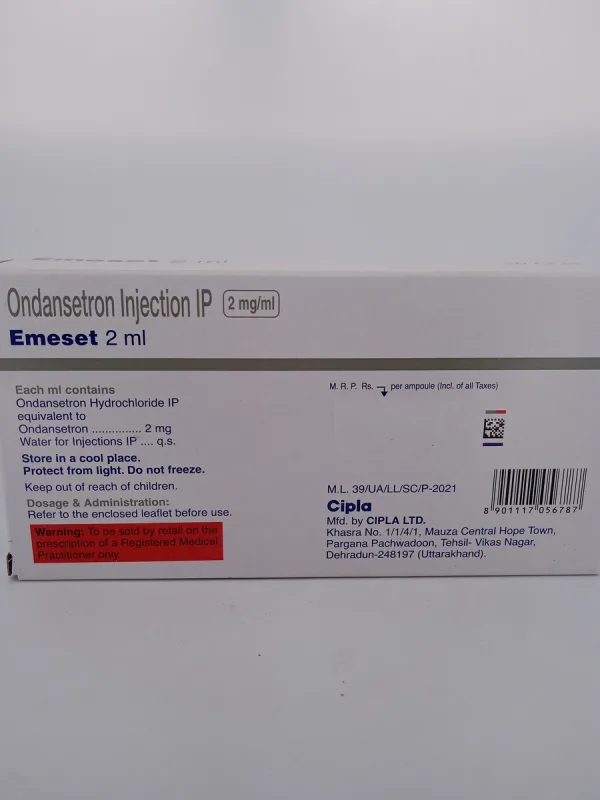 EMESET 2MG/1ML - 1 AMPOULES OF 2ML - Image 4