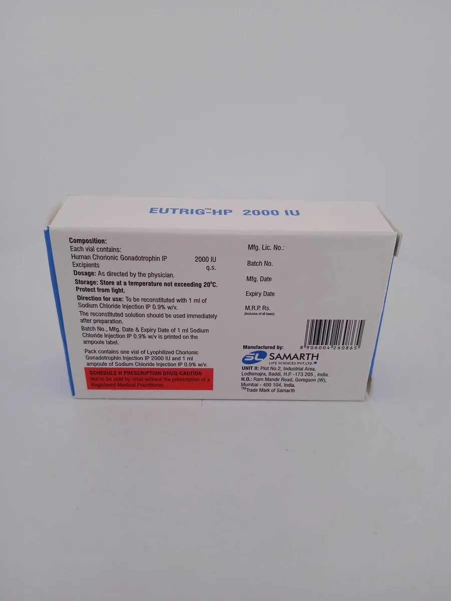 EUTRIG-HP 2000 IU - 1 PACK HCG - Image 4