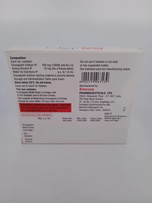 EXHEP PEN - 1 PEN WITH 8 PEN NEEDLES AND 8 ALCOHOL SWABS - Image 3