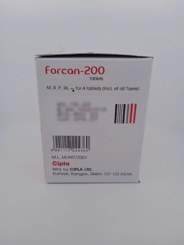 FORCAN 200 MG - 4 TABLETS - Aipctshop FORCAN 200 MG: Effective ...