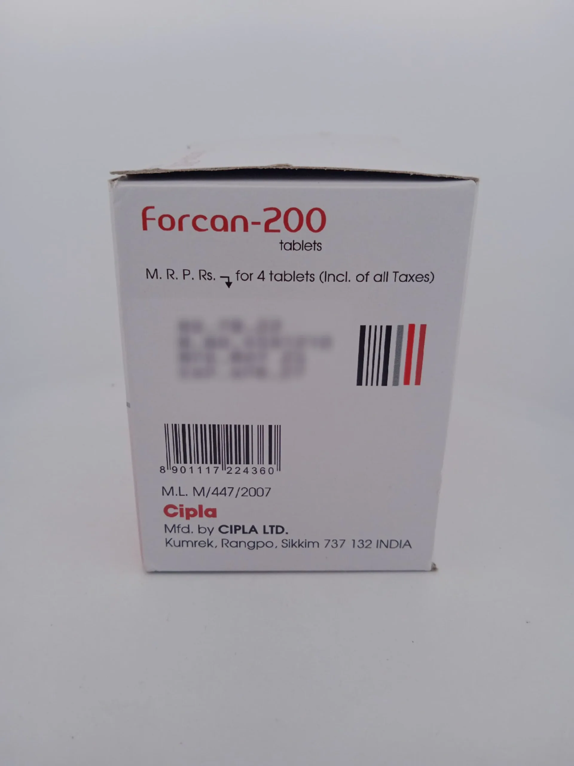 FORCAN 200 MG - 4 TABLETS - Image 4