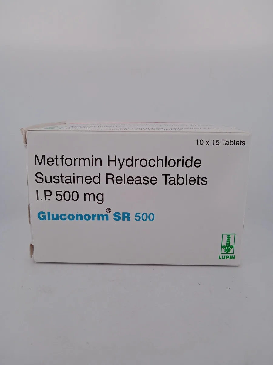 GLUCONORM SR 500 MG - 15 TABLETS