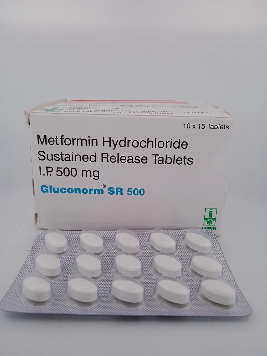 GLUCONORM SR 500 MG - 15 TABLETS - Image 2