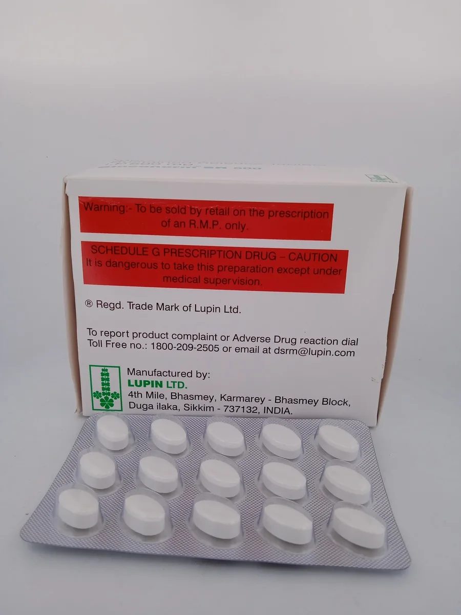 GLUCONORM SR 500 MG - 15 TABLETS - Image 4