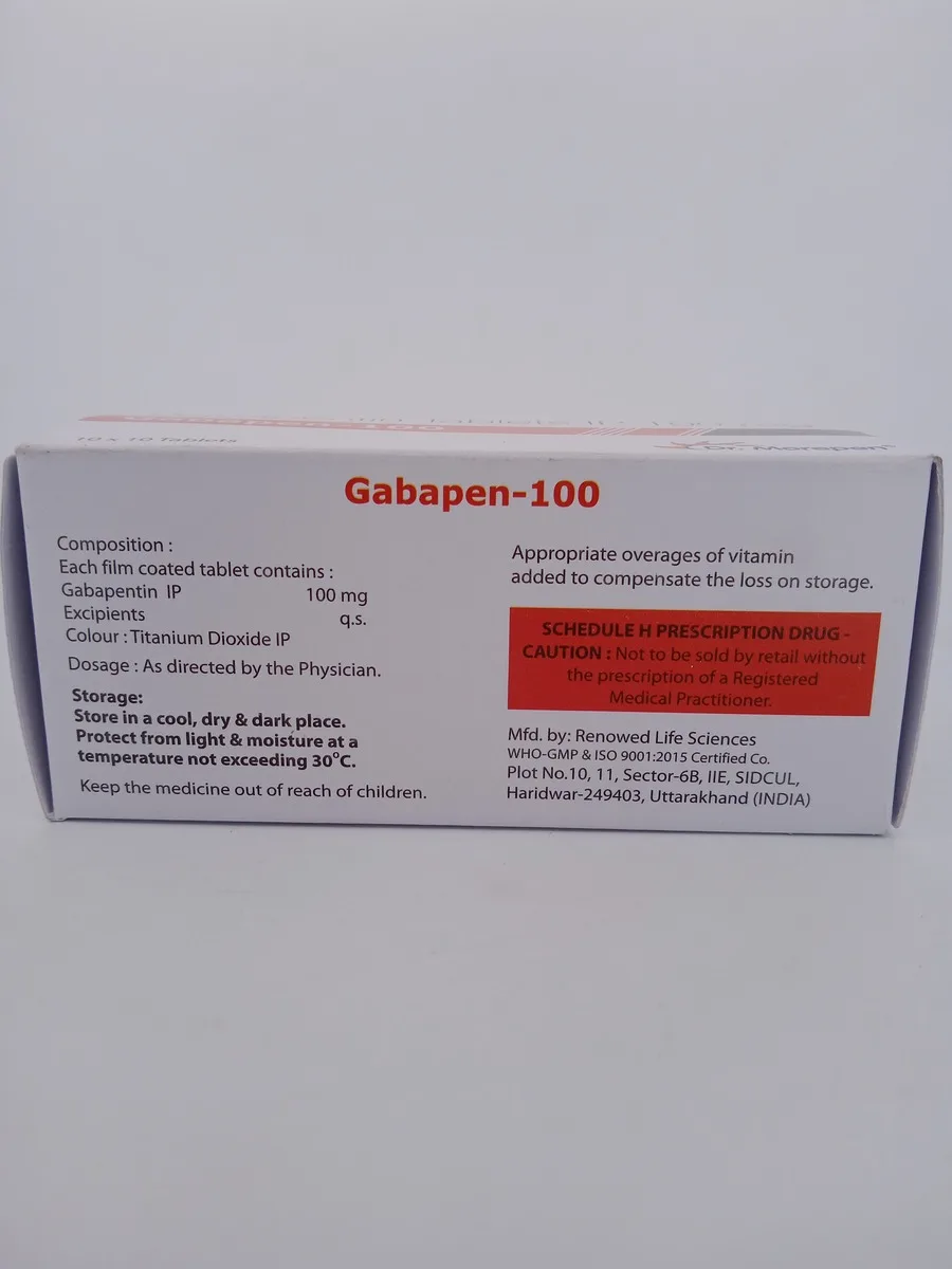 GABAPEN 100 MG - 10 TABLETS - Image 4