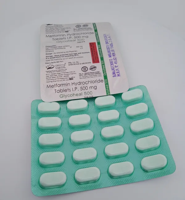 GLYCOHEAL 500 MG - 20 TABLETS - Image 2