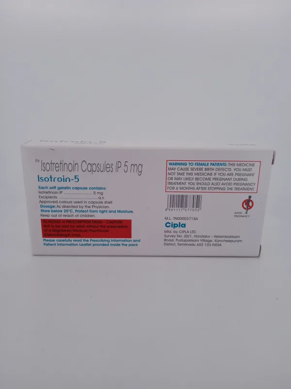 ISOTROIN 5 MG - 10 CAPSULES - Image 4