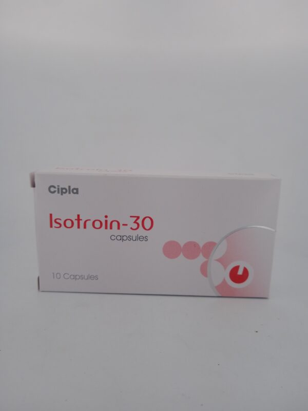 ISOTROIN 30MG - 10 CAPSULES