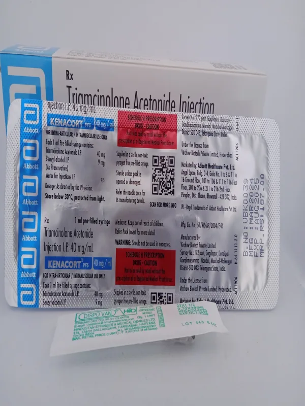 KENACORT PFS 40MG/1ML - 1 PRE-FILLED SYRINGE - Image 3