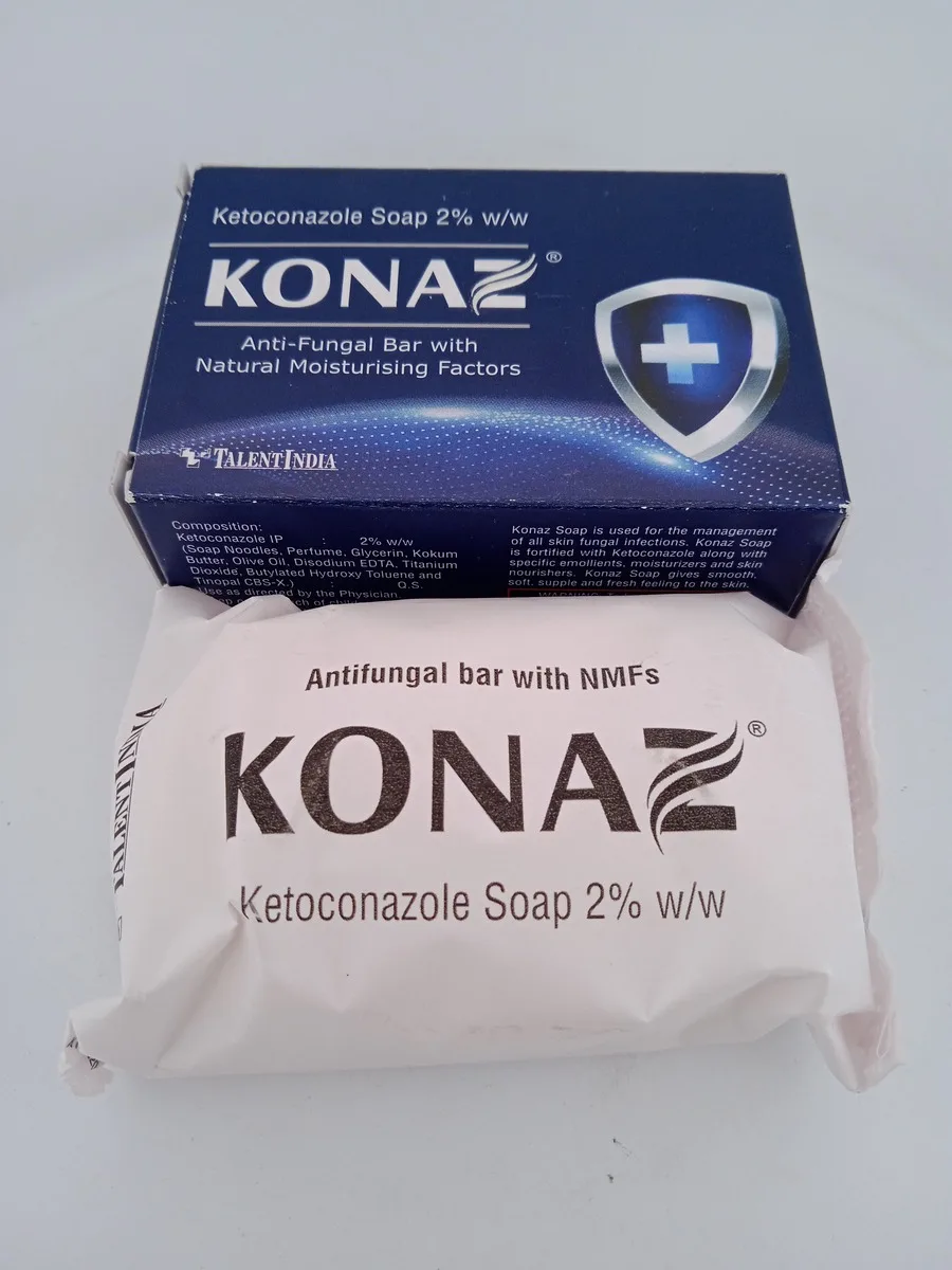 KONAZ ANTI-FUNGAL WITH NATURAL MOISTURISING FACTORS - 1 BAR OF 75g - Image 2