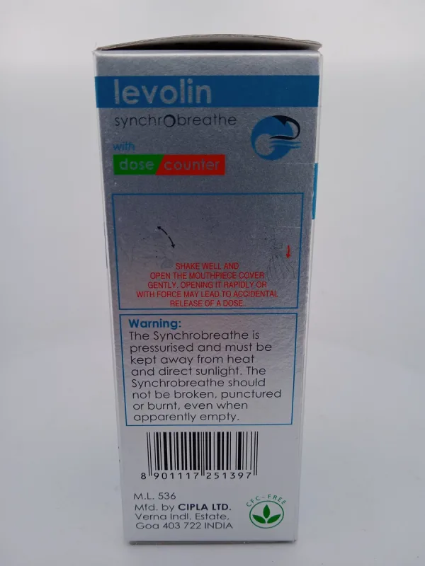 LEVOLIN SYNCHROBREATHE 50 MCG - 1 INHALER - Image 2