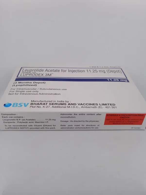 LUPRODEX 3M 11.25 MG - 1 VAIL AND 1 AMPOULE OF 2ML - Image 4