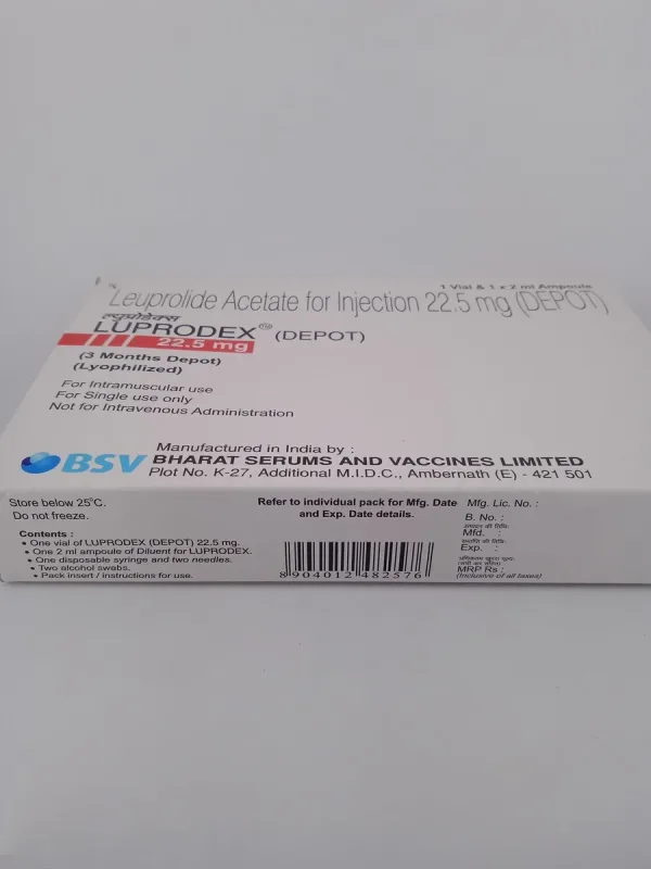 LUPRODEX DEPOT 22.5 MG - 1 VIAL AND 1 AMPOULE OF 2ML - Image 4