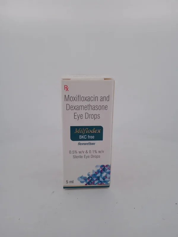 MILFLODEX BKC FREE - 1 BOTTLE OF 5ML