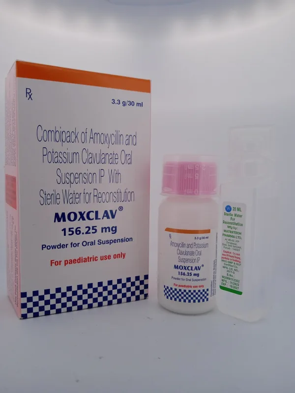 MOXCLAV 156.25 MG - 1 BOTTLE OF 3.3g/30ML - Image 2