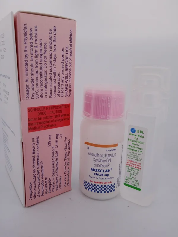 MOXCLAV 156.25 MG - 1 BOTTLE OF 3.3g/30ML - Image 4