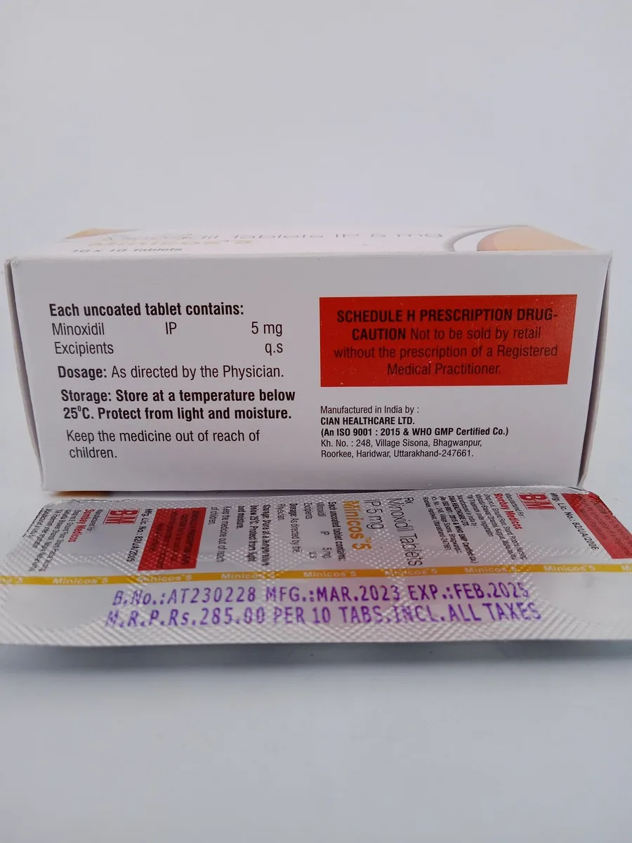 MINICOS 5 MG - 10 TABLETS - Image 3
