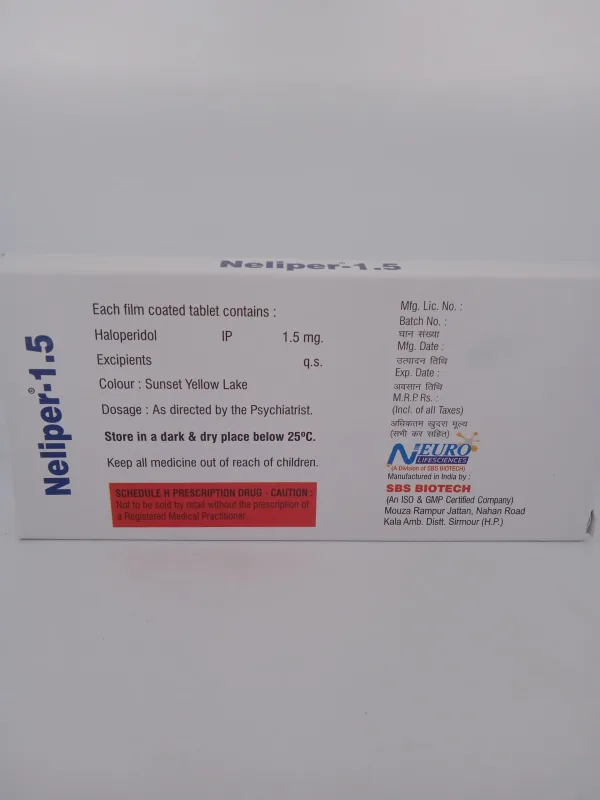 NELIPER 1.5 MG - 10 TABLETS - Image 4