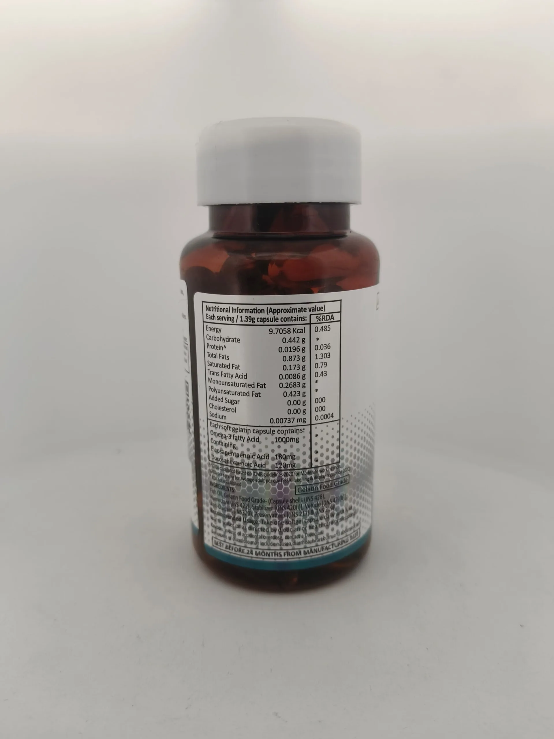 NUTRINOL OMEGA-3 FISH OIL - 1 BOTTLE OF 60 CAPSULES - Image 2